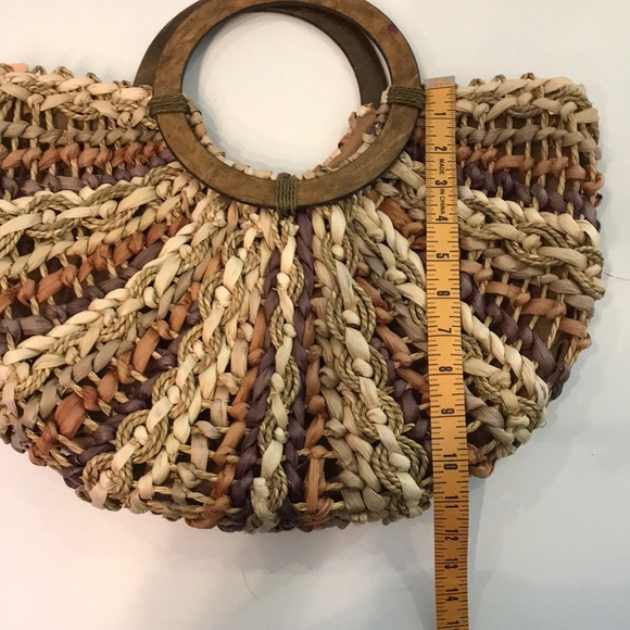 🚫SOLD🚫 Straw Neutral Woven Bag - Picture 5 of 6